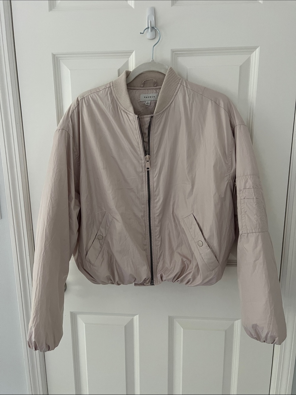 PacSun Women's Pale Taupe Bomber Jacket